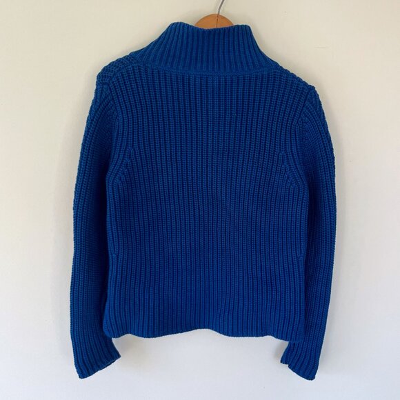 Poetry Cotton Zip Neck Ribbed Sweater - Picture 5 of 8